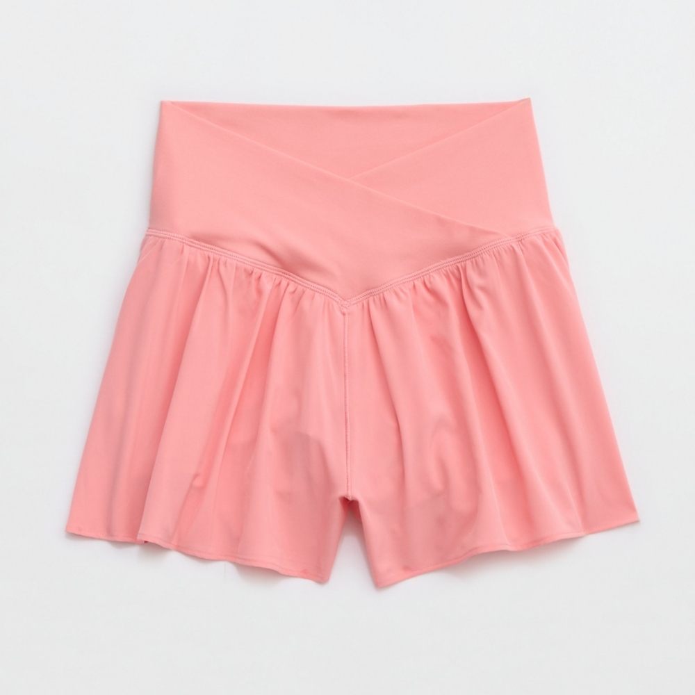 XXS,XS,M,L: Aerie Crossover Flowy Stretch Shorts: - Picture 6 of 8